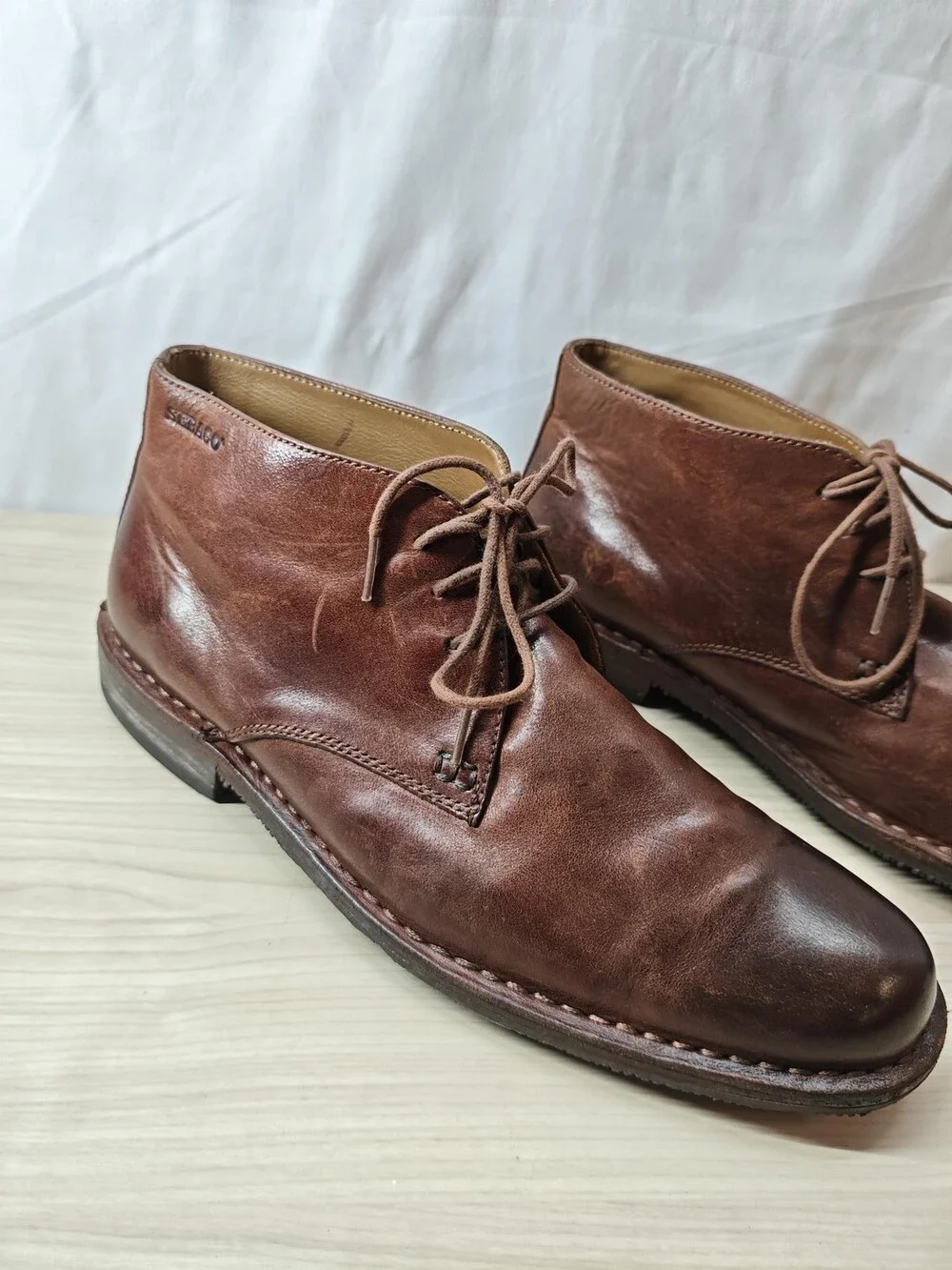 Sebago Shoes Mens Size 9.5D Leather Chukka Boots Lace Up Casual Goodyear Welt